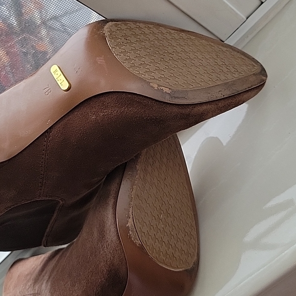 Ralph Lauren Suede Brown Ankle Booties - Very Good Condition - 7B - Picture 11 of 15